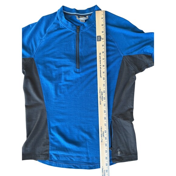 SmartWool Womens Merino Base Layer Cottonwood Jersey Size M Running Cycling FLAW - Picture 10 of 10